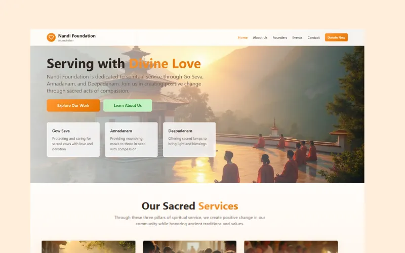 Screenshot of srinandi.org