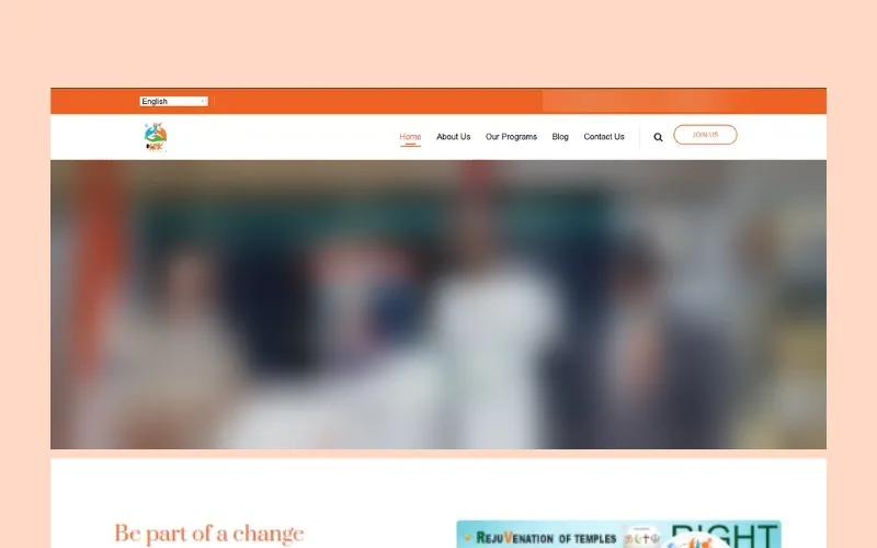 Screenshot of srkcharity.org